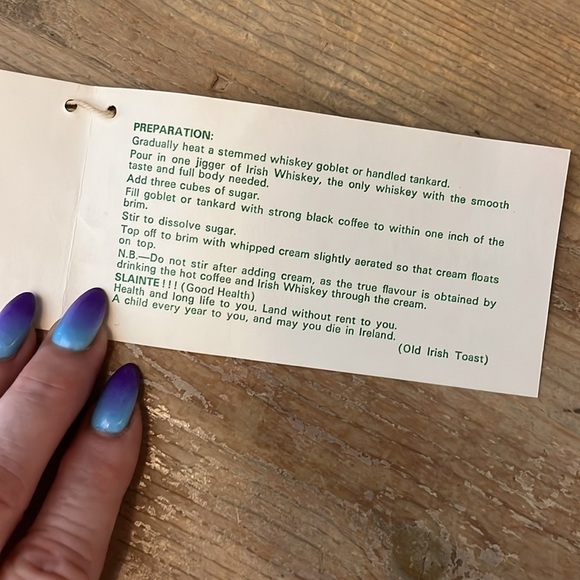 Vintage Schmid Irish Coffee Glasses & Recipe Set of 2 - Picture 10 of 12